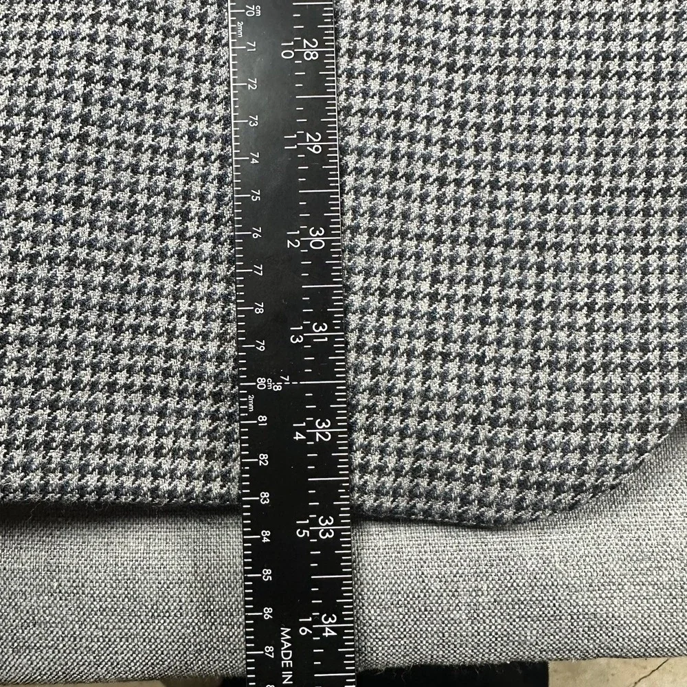 Lauren By Ralf Lauren Men's Houndstooth Pattern Wool Blazer Size 48L‎